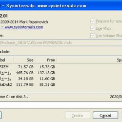Disk2VHDがハングする。