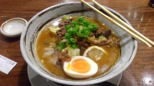 ホルモン味噌ラーメンを食べた