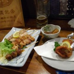 焼き鳥がおいしい