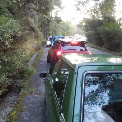 瑞雲まつり in FSWに到着 FSWへ入場待ちの車列