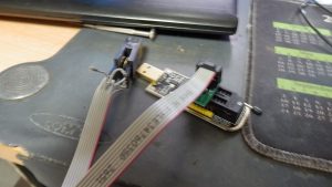 DIPのクリップのはんだ付けが完了