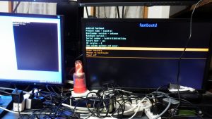 fastboot(モード)へ入れた。