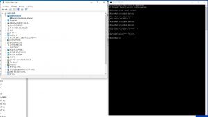 デバイスマネジャーにFastbootloaderのドライバーを認識させると、端末のFastboot devicesで認識された。
