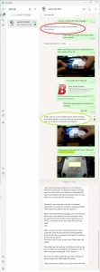 unblocktechのサポートとのwhatupのやり取り