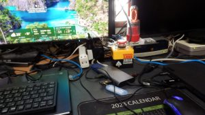 電源SWとESP32を使って、Wol装置が組みあがった