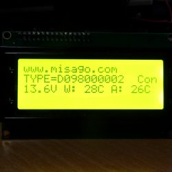 とりあえず、ECUの電圧と、吸気温度、水温を表示してみた