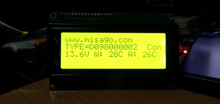 とりあえず、ECUの電圧と、吸気温度、水温を表示してみた