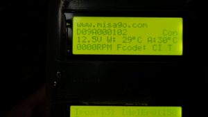 MNE101060の表示例。これは、Faultコードにエラーが残っているようだ。