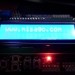 LCD KEY SHIELDの文字が出るようになった