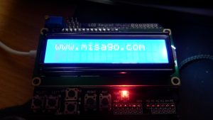 LCD KEY SHIELDの文字が出るようになった