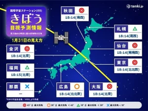 1/31は見る好条件だった