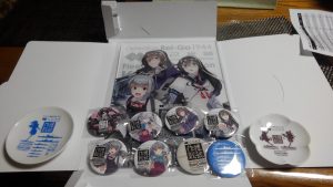 今回の戦利品。全体売りれてになった、キービジュアルのボードを買った