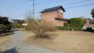庭の清掃を実施する。