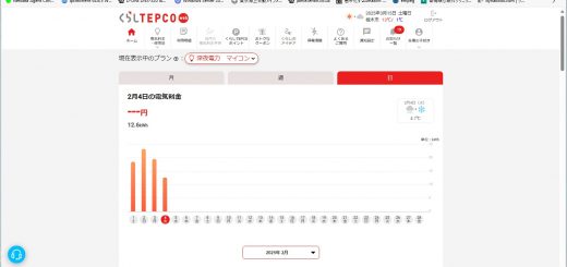 2月4日から電気温水器がお湯を作っていない。