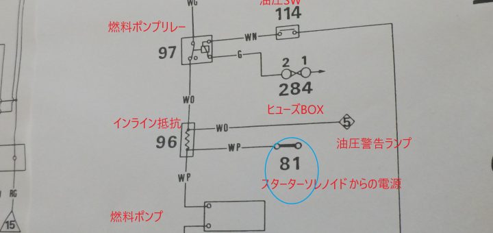 ERA TURBOの燃料ポンプの配線図