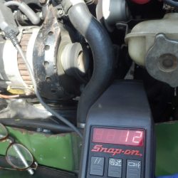 一般的な12度に合わせた。4000rpmで28度ほど