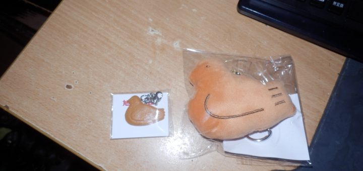 豊島屋から鳩のキーホルダーが届いた