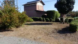 垣根の高さをそろえた