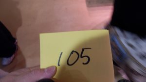 9時前に着いたけど、初だったので105番だった