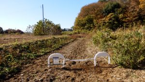 追加アーチを設置した