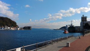 綺麗な浦賀水道の先が撮れた