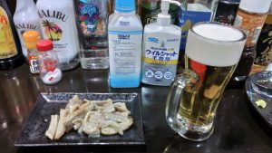 おすすめのガツ焼きとビール