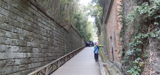 猿島で有名な通路