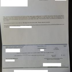 $59.34の小切手が届いた。しかし有効期限は半年