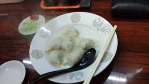 天山でお正月なので、水餃子を作った