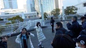 物販の整理券まちで、遊撃隊の清霜と足柄さんが来た。この人たちのリアクションは面白い