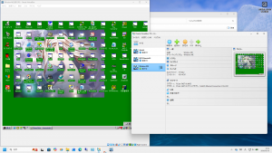 Win98と同じビデオドライバーを使って対応できる。