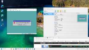 前の設定が残っているので、VGAで起動するさせる