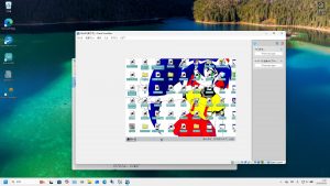 VirtulBOXを設定して立ち上げた画面。