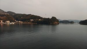 九十九島の周りの遊覧スタート