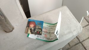 当日もらえなかったイベントのステッカーを確保