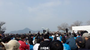 佐世保音楽隊の人たちの演奏から始まった