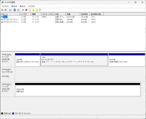 HDDが認識できた。