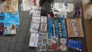 今回の戦利品の艦これ物販グッツ