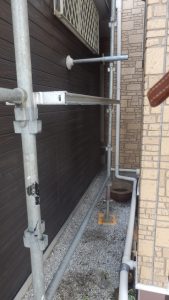 植木などあり、移動が大変だったけどスペースを開けた