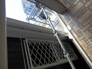 雨どいも全部新品に入れ替えた。