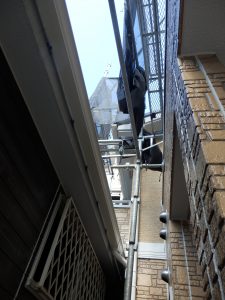 雨どいも全部新品に入れ替えた。