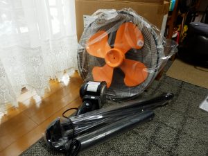 45cmの工業扇風機を購入した