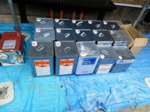 無機塗料も着々と用意できてきている