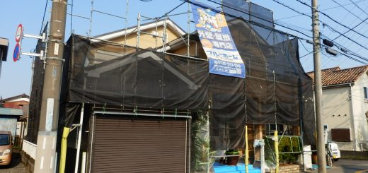 足場が組み終わった