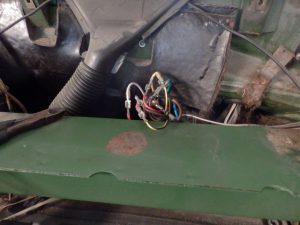 ブレードヒューズの配線が完了した所