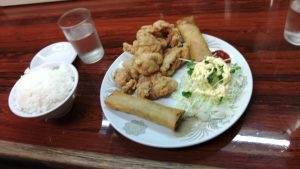 天山が春雨を始めた。あとから揚げ