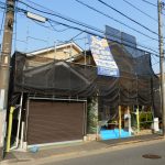 足場が組み終わった